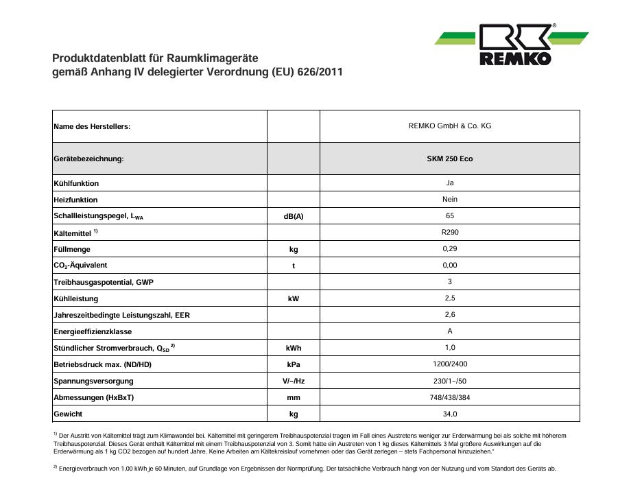 Produktdatenblatt SKM 250 Eco